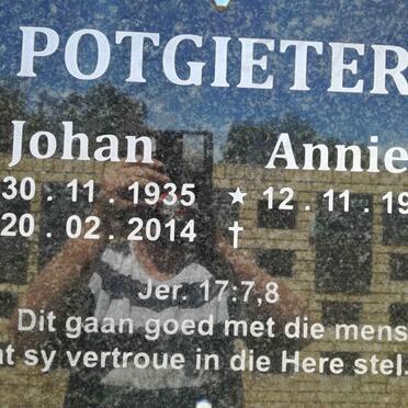 POTGIETER Johan 1935-2014 &amp; Annie 1936-