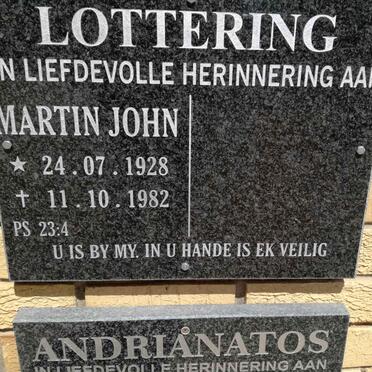LOTTERING Martin John 1928-1982