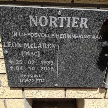 NORTIER Leon McLaren 1939-2015