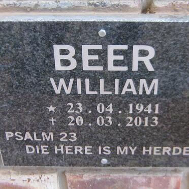 BEER William 1941-2013