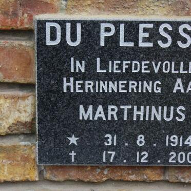PLESSIS Marthinus, du 1914-2002
