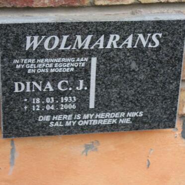 WOLMARANS Dina C.J. 1923-2006