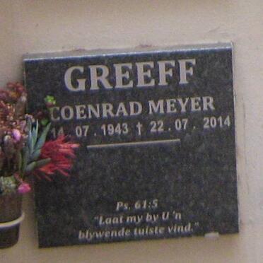 GREEFF Coenrad Meyer 1943-2014