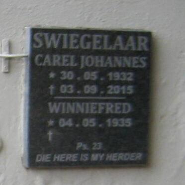 SWIEGELAAR Carel Johannes 1932-2015 &amp; Winniefred 1935-