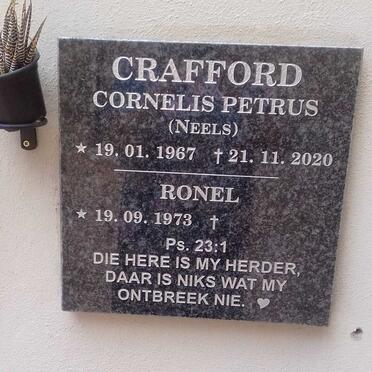CRAFFORD Cornelis Petrus 1967-2020 &amp; Ronel 1973-