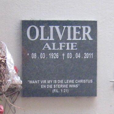 OLIVIER Alfie 1926-2011