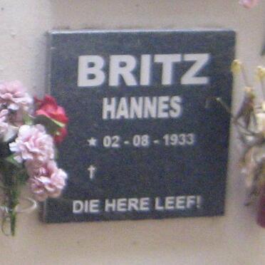BRITZ Hannes 1933 -