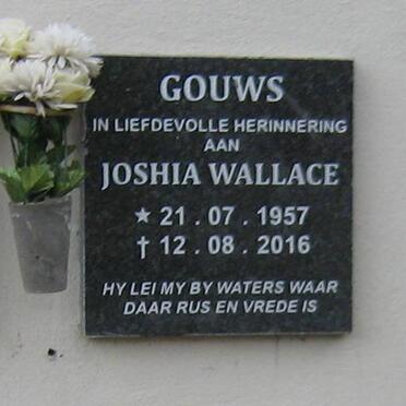 GOUWS Joshia Wallace 1957-2016