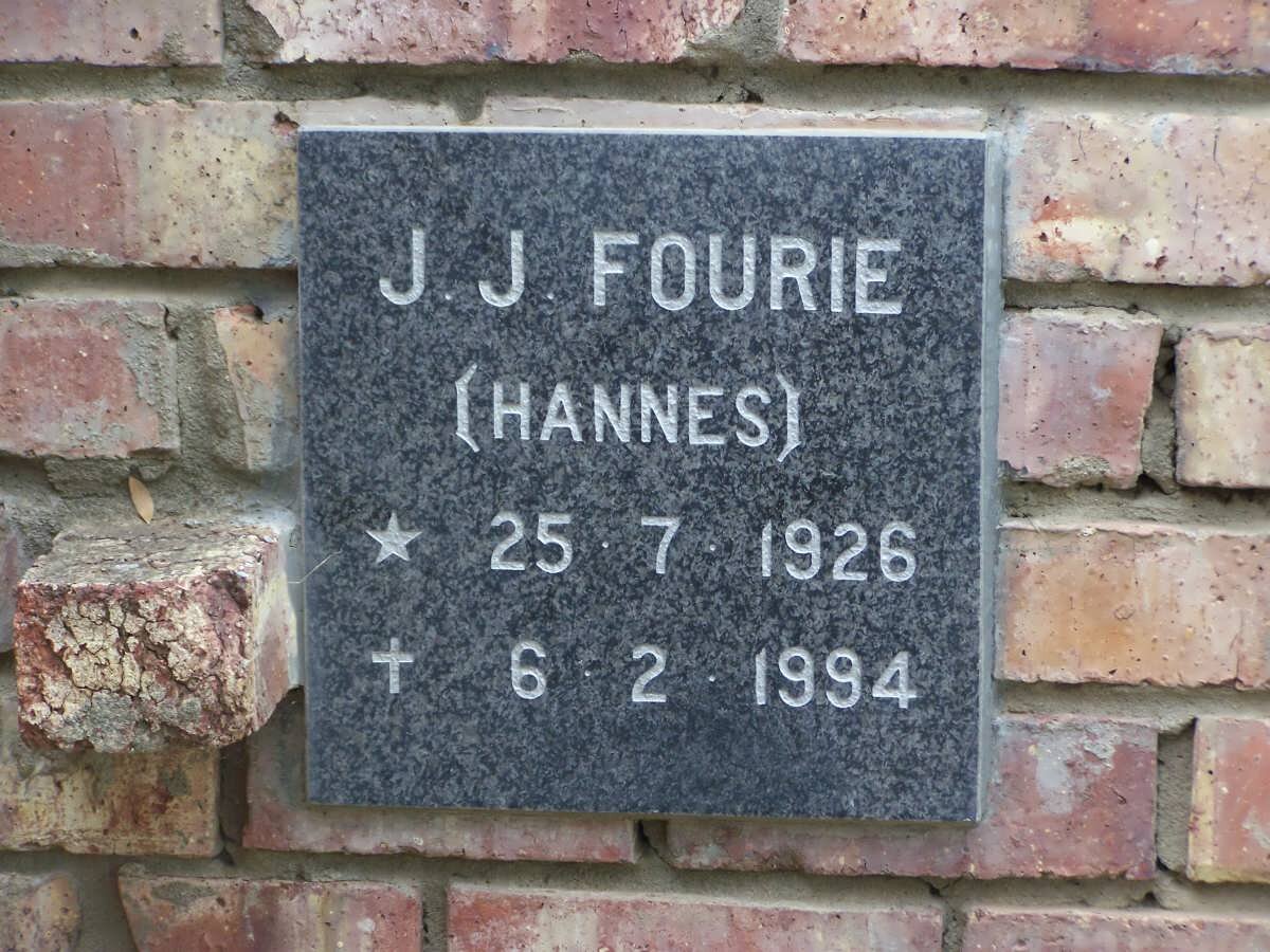 FOURIE J.J. 1926-1994