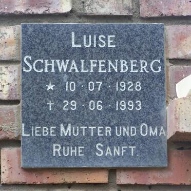 SCHWALFENBERG Luise 1928-1993