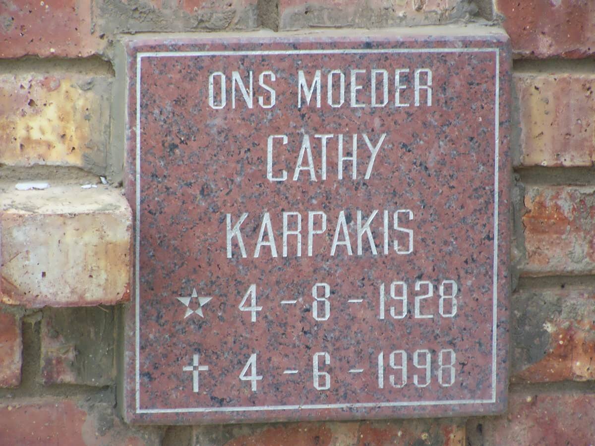 KARPAKIS Cathy 1928-1998