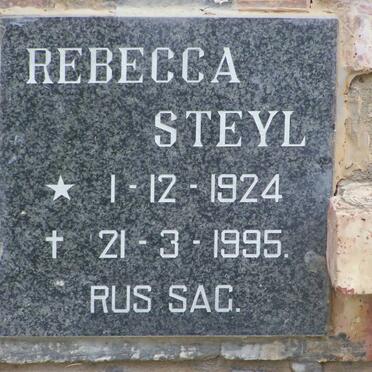 STEYL Rebecca 1924-1995