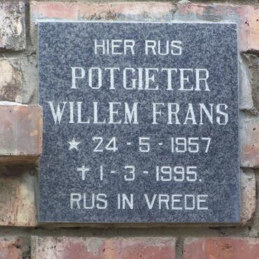 POTGIETER Willem Frans 1957-1995