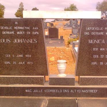 ? Louis Johannes 1894-1975 &amp; Monica Beatrix VAN RENSBURG 1909-1975
