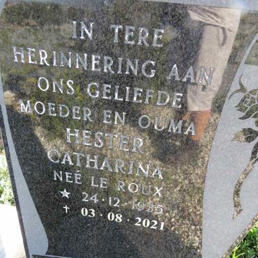 ? Hester Catharina nee LE ROUX 1935-2021