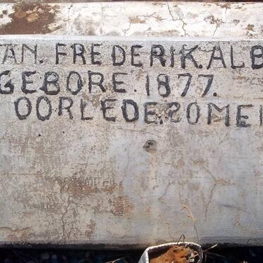 ALBERTS Jan Frederik 1877-1953