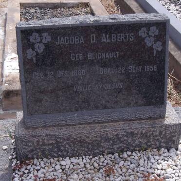 ALBERTS Jacoba D. nee BLIGNAULT 1880-1958