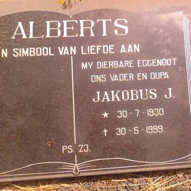 ALBERTS Jakobus J. 1930-1999