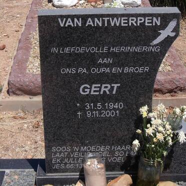 ANTWERPEN Gert, van 1940-2001