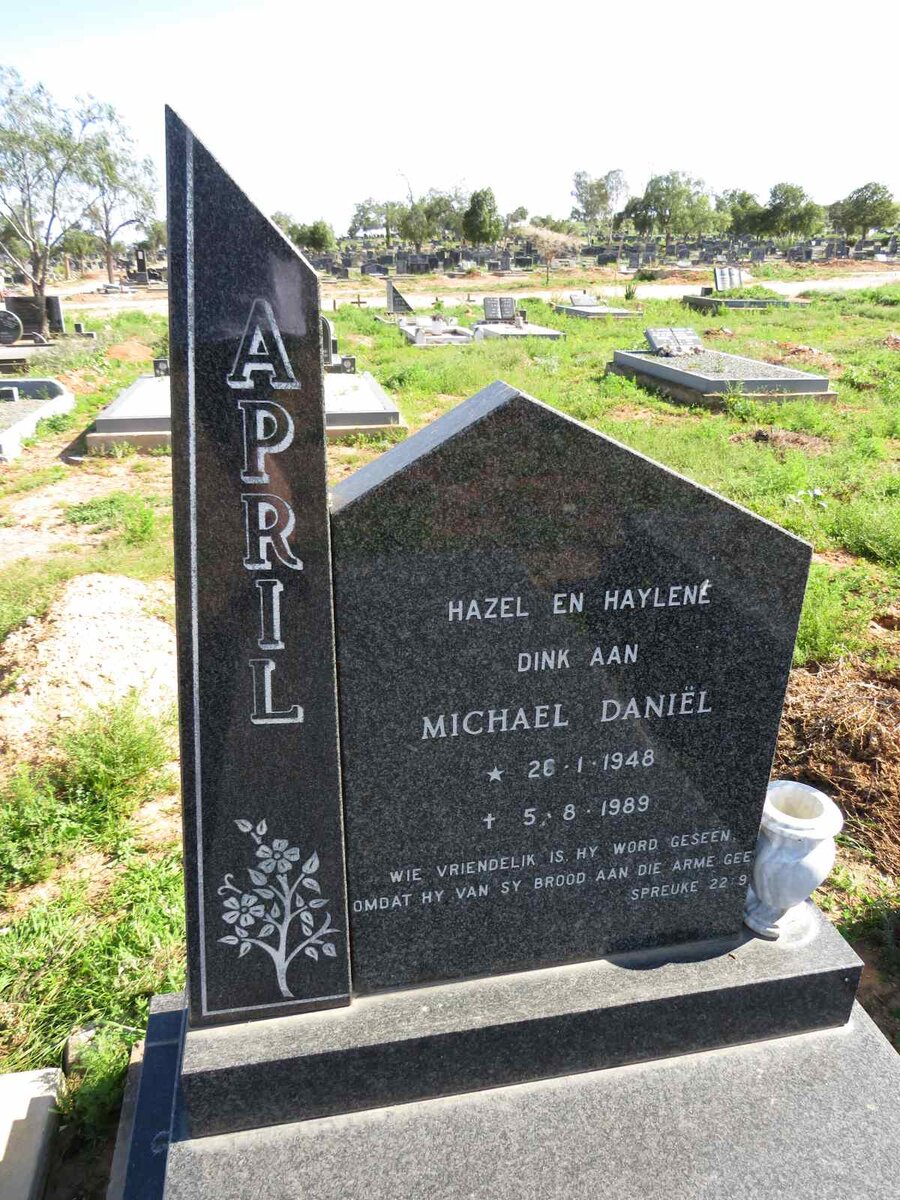APRIL Michael Daniel 1948-1989