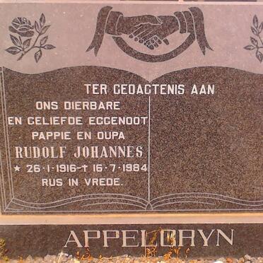 APPELGRYN Rudolf Johannes  1916-1984