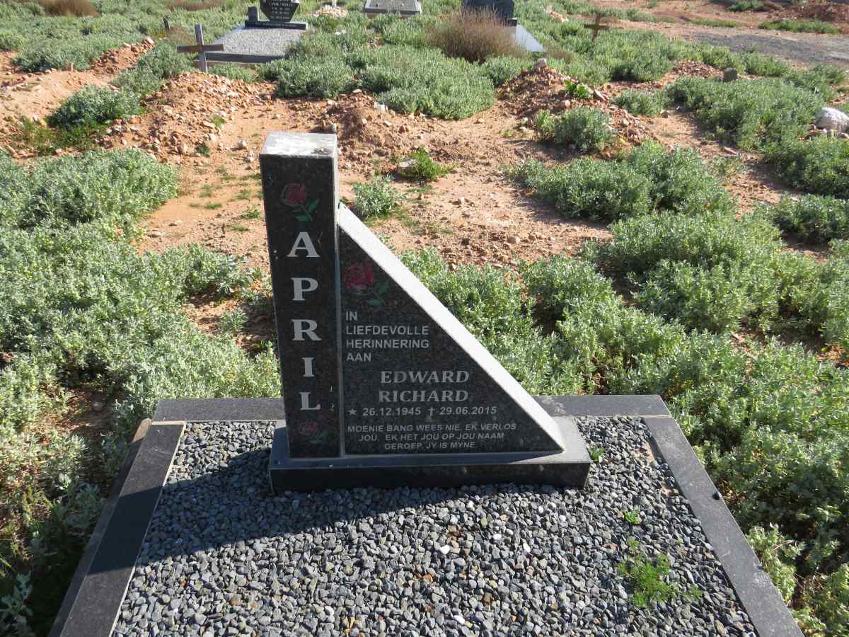 APRIL Edward Richard 1945-2015