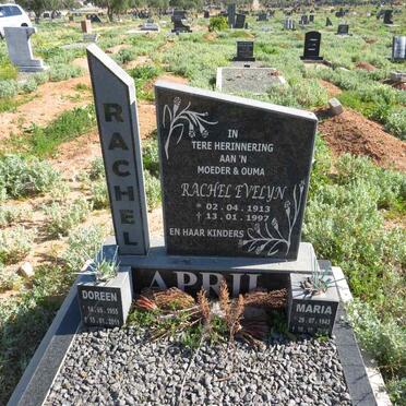 APRIL Rachel Evelyn 1913-1997 :: APRIL Maria 1943-2010 :: APRIL Doreen 1955-2011_1