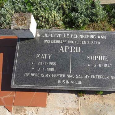 APRIL Sophie 1947- :: APRIL Katy 1955-1995