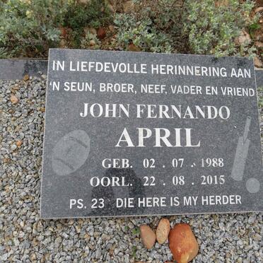 APRIL John Fernando 1988-2015