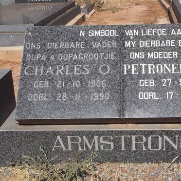 ARMSTRONG Charles O. 1906-1990 &amp; Petronella S. 1909-1988
