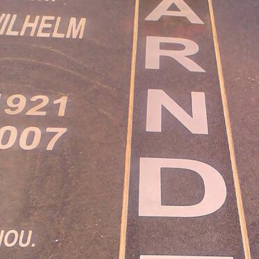 ARNDT Johannes Wilhelm 1921-2007