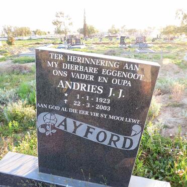 AYFORD Andries J.J. 1923-2003
