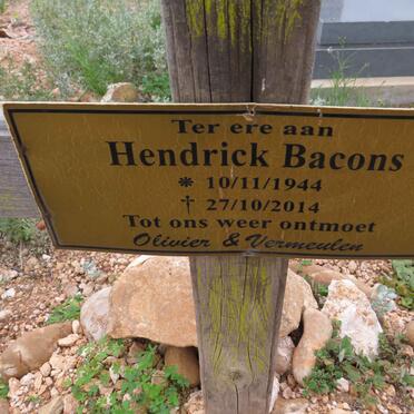 BACONS Hendrick 1944-2014
