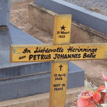 BALIE Petrus Johannes 1933-2008