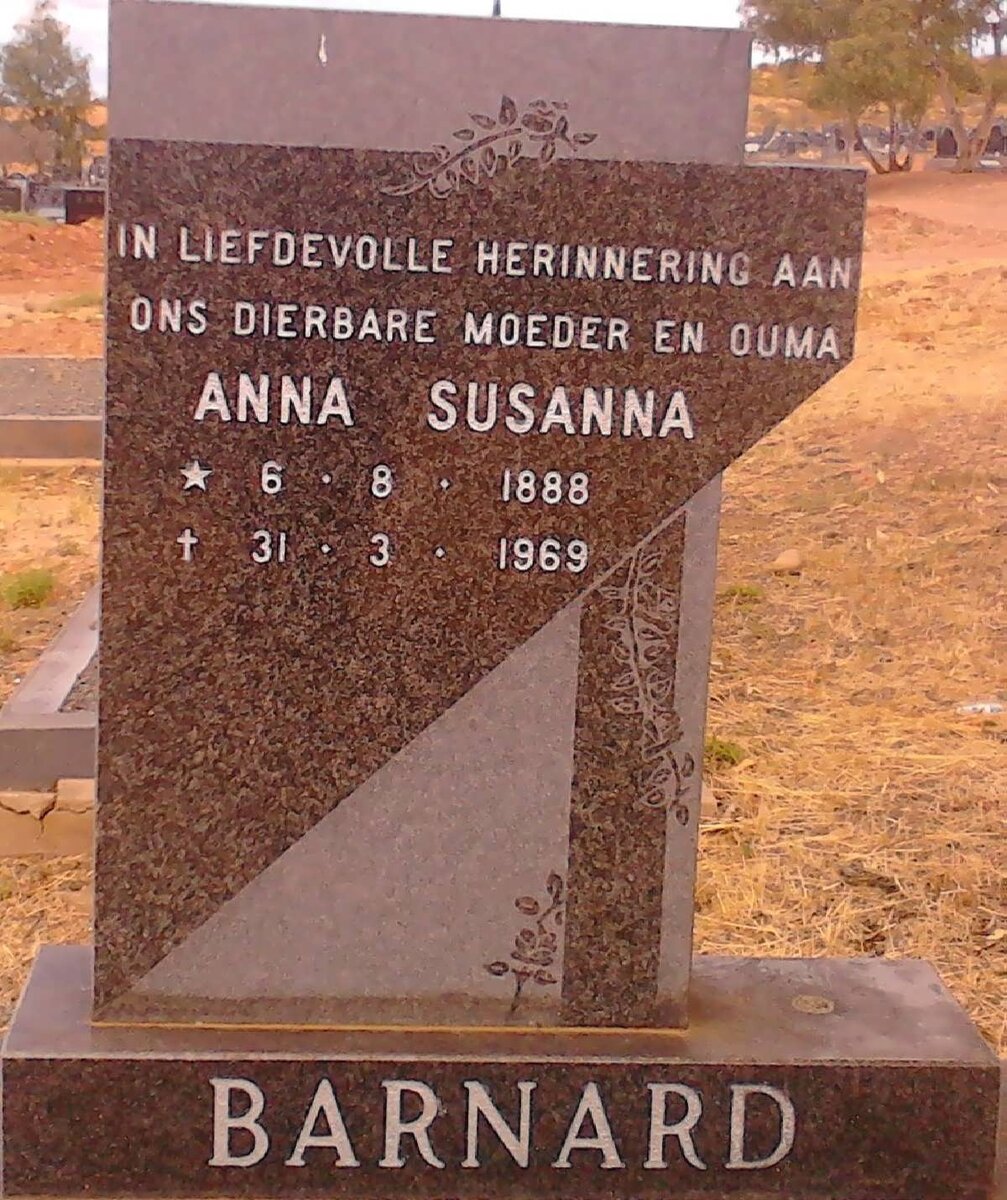 BARNARD Anna Susanna 1888-1969