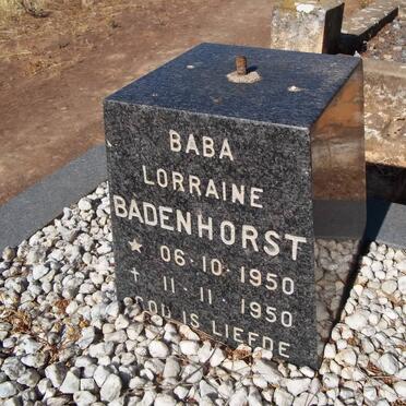 BADENHORST Lorraine 1950-1950