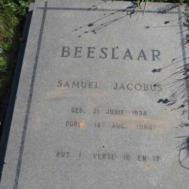 BEESLAAR Samuel Jacobus 1934-1984