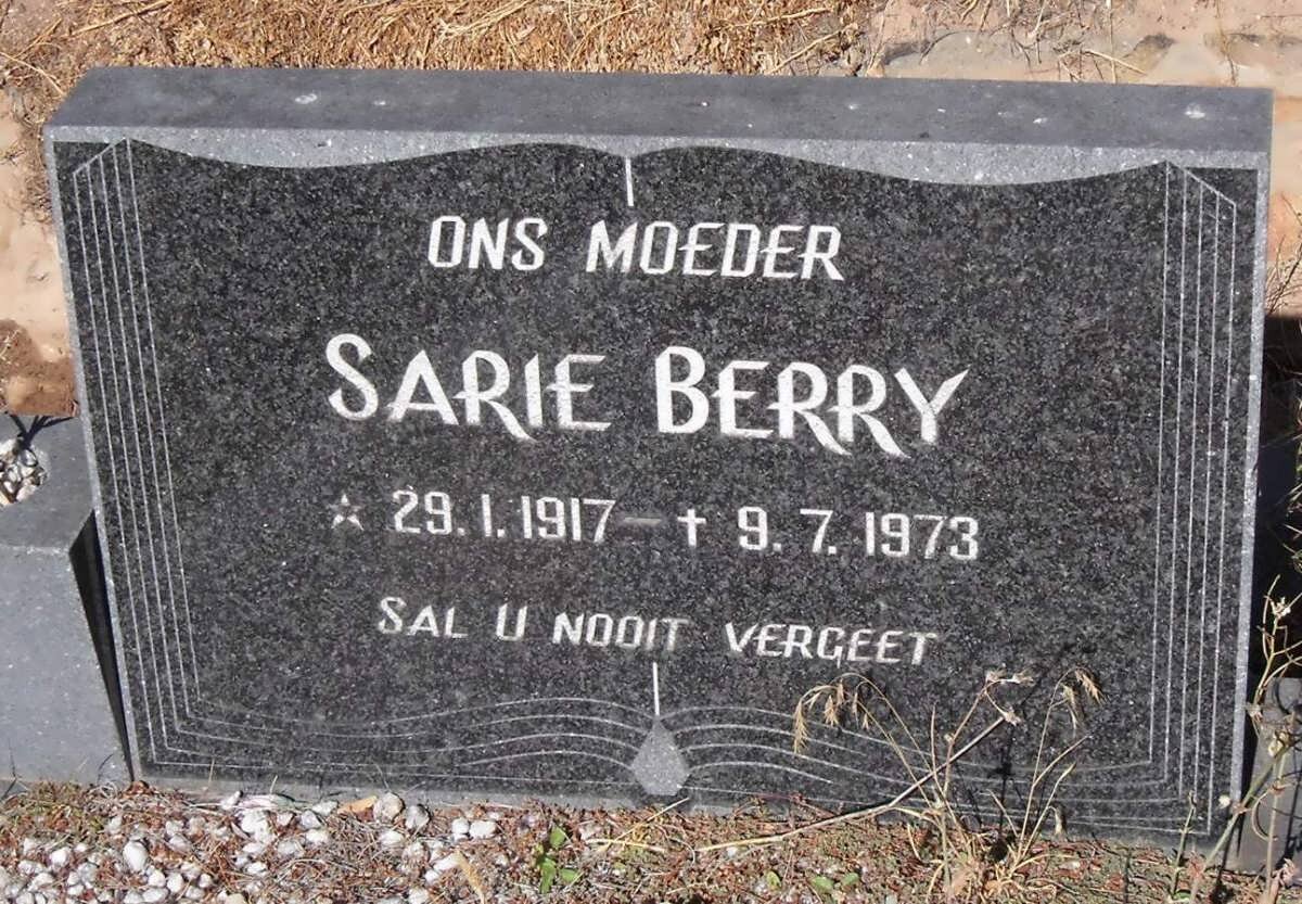 BERRY Sarie 1917-1973