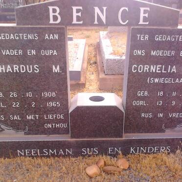 BENCE Gerhardus Matthias. 1908-1965 &amp; Cornelia Jacoba Margaretha SWIEGELAAR 1910-1963
