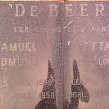 BEER Samuel Edmund, de 1899-1958 &amp; Aletta LOMBARD 1904-1995