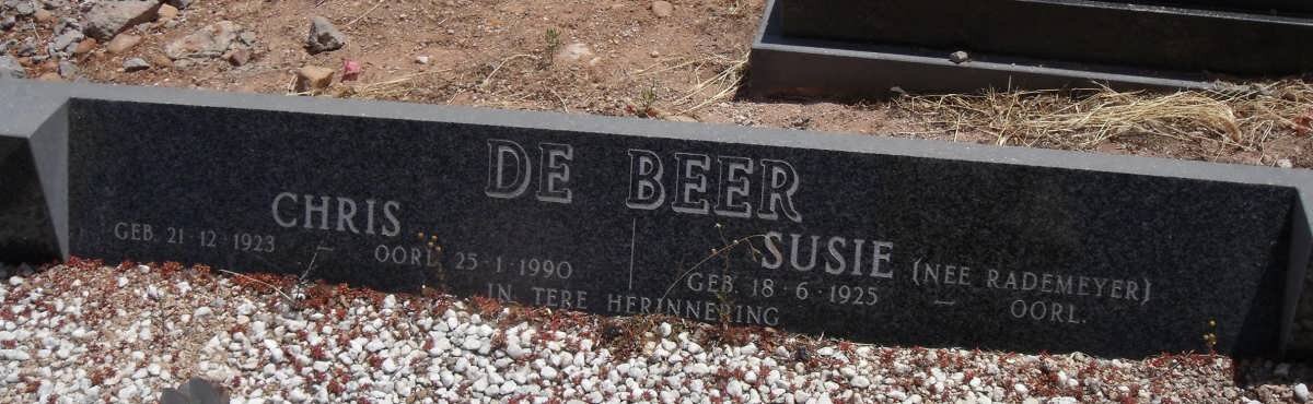 BEER Chris, de 1923-1990 &amp; Susie RADEMEYER 1925-