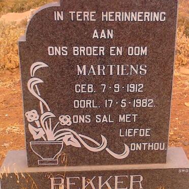 BEKKER Martiens 1912-1982