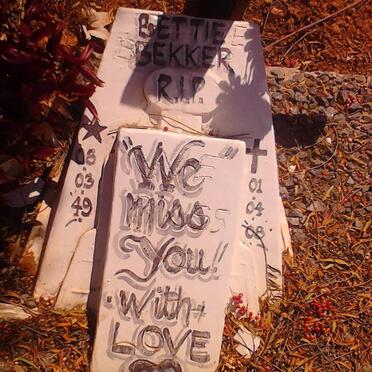 BEKKER Bettie 1949-2008