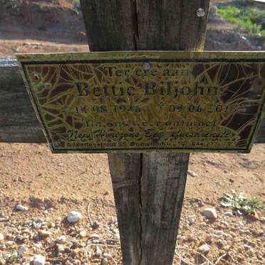 BILJOHN Bettie 1946-2013