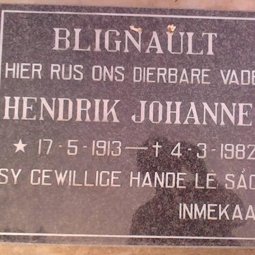 BLIGNAULT Hendrik Johannes 1913-1982