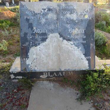 BLAAUW Adam 191?-? & Regina 1928-1999