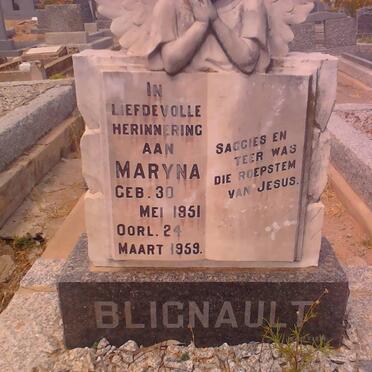 BLIGNAUT Maryna 1951-1959