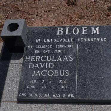 BLOEM Herculaas David Jacobus 1957-2001