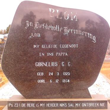 BLOM Cornellius G.C. 1925-1974