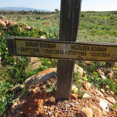 BOSMAN Sarah 1946-2014 :: BOSMAN Nicoleen 1984-2014